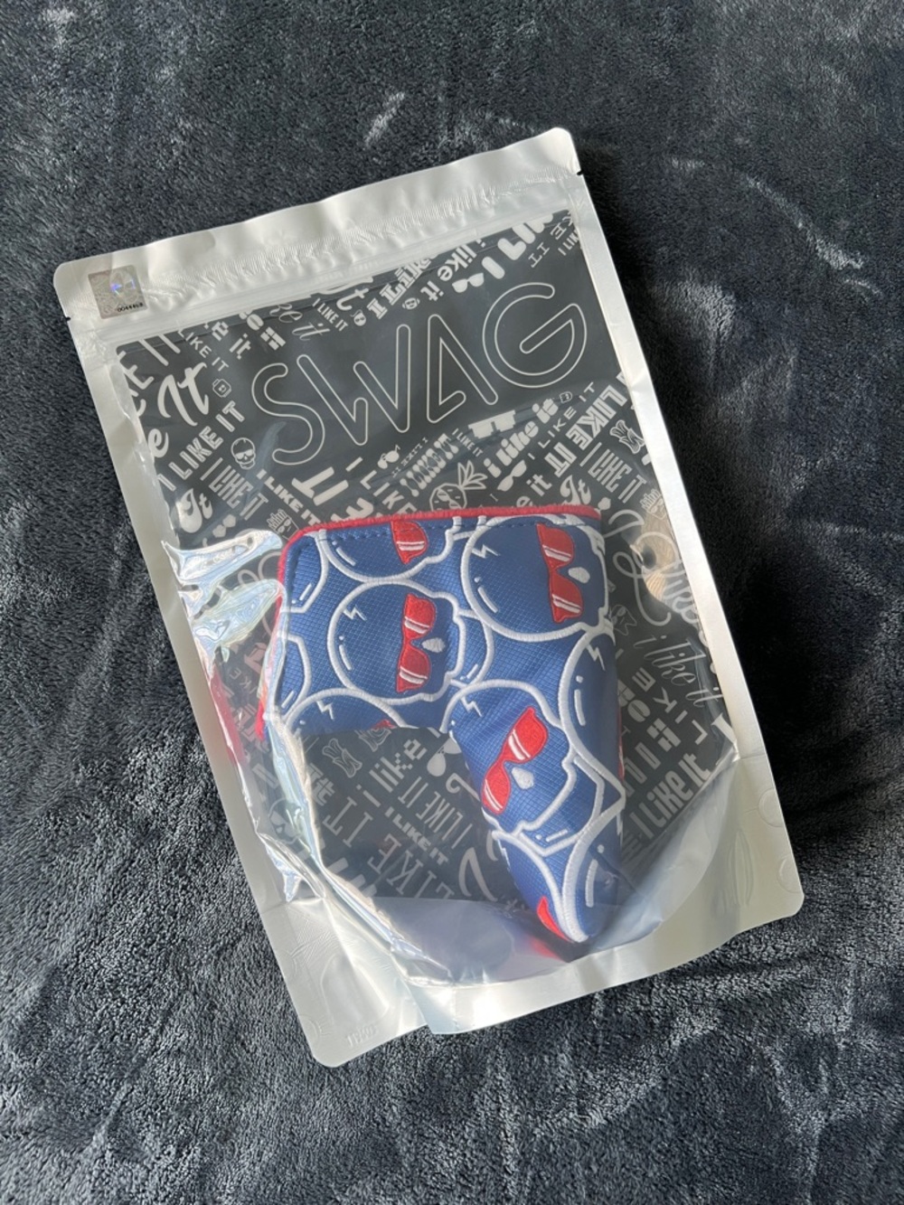 ✨Swag Golf Blade Putter Cover Blue Skull New